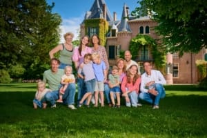 Gezins fotoshoot bij het kasteel in Lisse